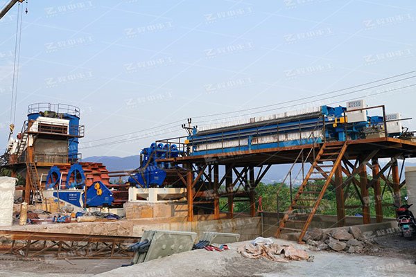 壓濾機(jī)脫水、污泥凈化、零排放洗砂生產(chǎn)線